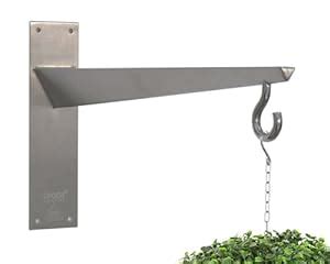 metal hanging basket brackets|stainless steel hanging basket bracket.